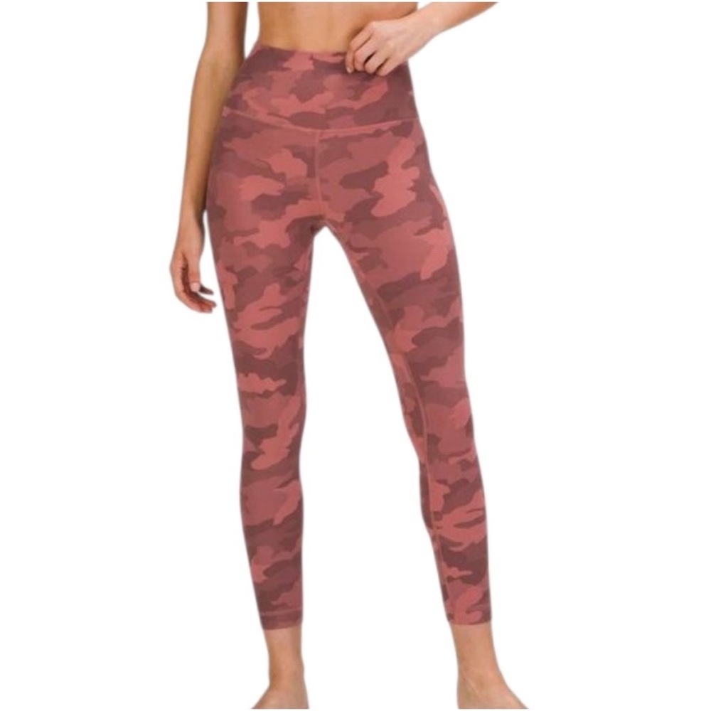 Lululemon Wunder Train HR crop  23”, Heritage 365 Camo Brier Rose Multi, 2
